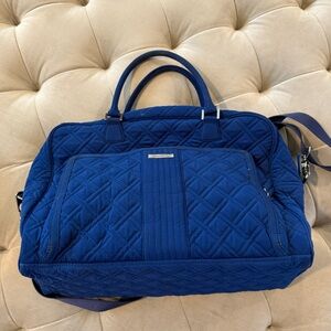 Vera Bradley Royal Blue Quilted Travel Bag